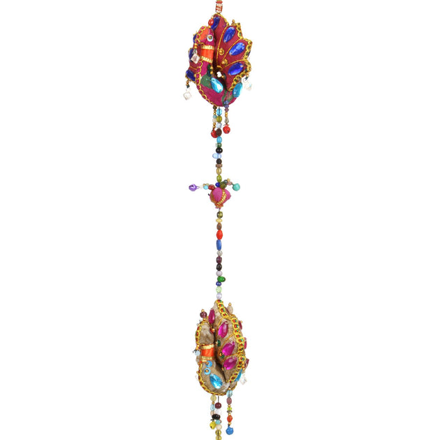 Handmade Rajasthani Strings Hanging Decorations - Cloth Elephants