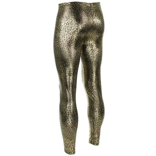 Topshop TOPSHOP Gold Metallic Leggings in Metallic