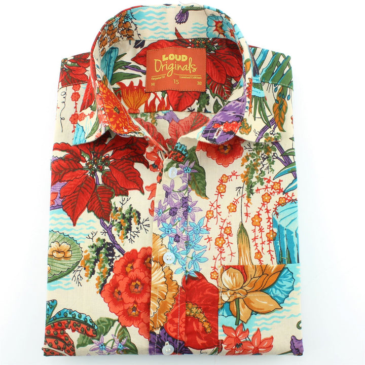 Regular Fit Long Sleeve Shirt - Japanese Floral