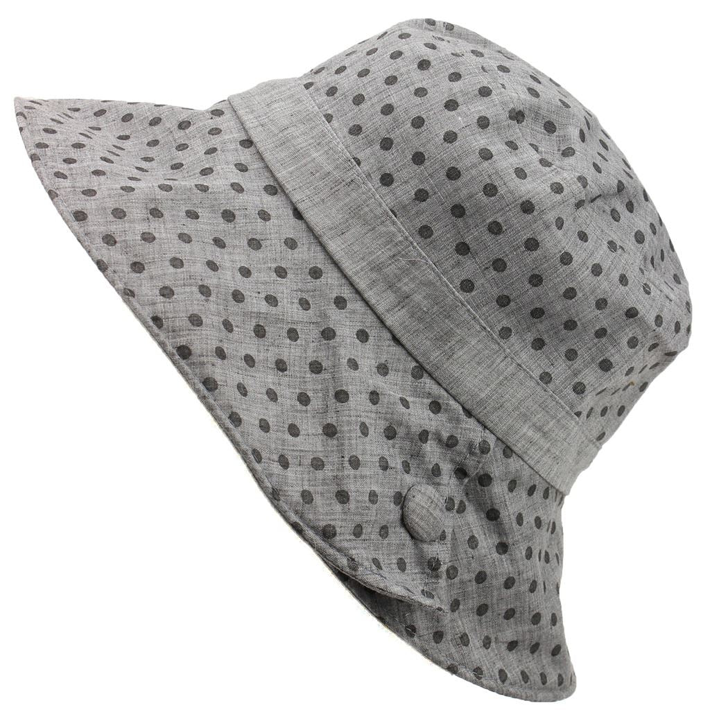 Spotty sun hat with shapeable brim