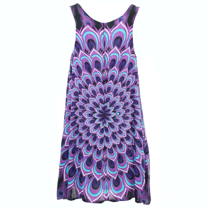 Shift Shaper Dress - Peacock Mandala Purple