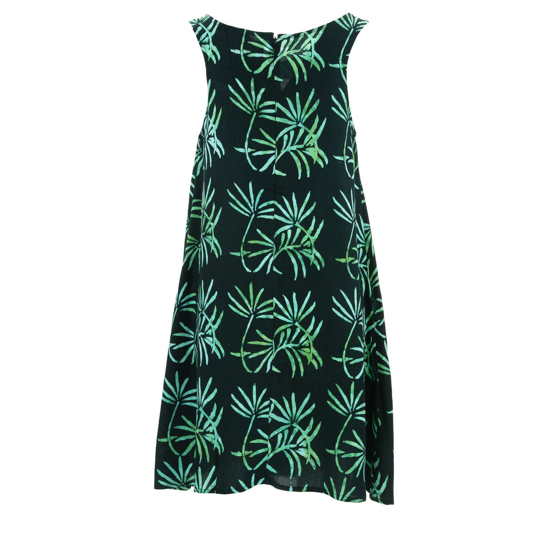 Shift Shaper Dress - Water Palms Black