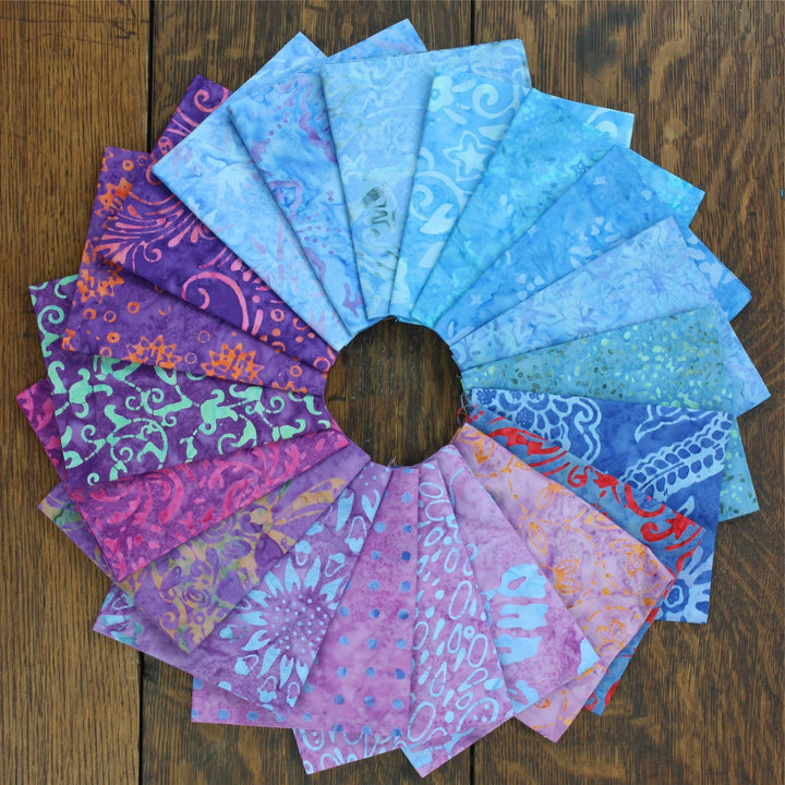 Jolly Bar - 40 pieces of 10" x 5" Cotton Batik