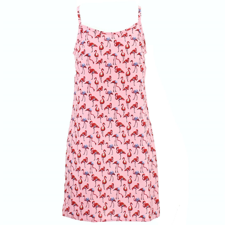 Strappy Dress - Pink Flamingos