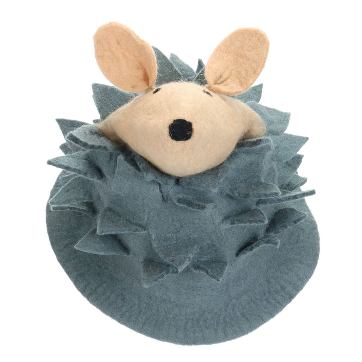 LoudElephant Handcrafted Wool Felt Hat from Nepal - Mouse