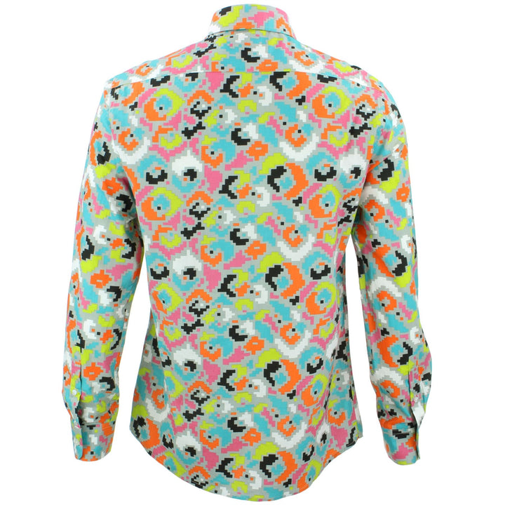 Tailored Fit Long Sleeve Shirt - Pixel