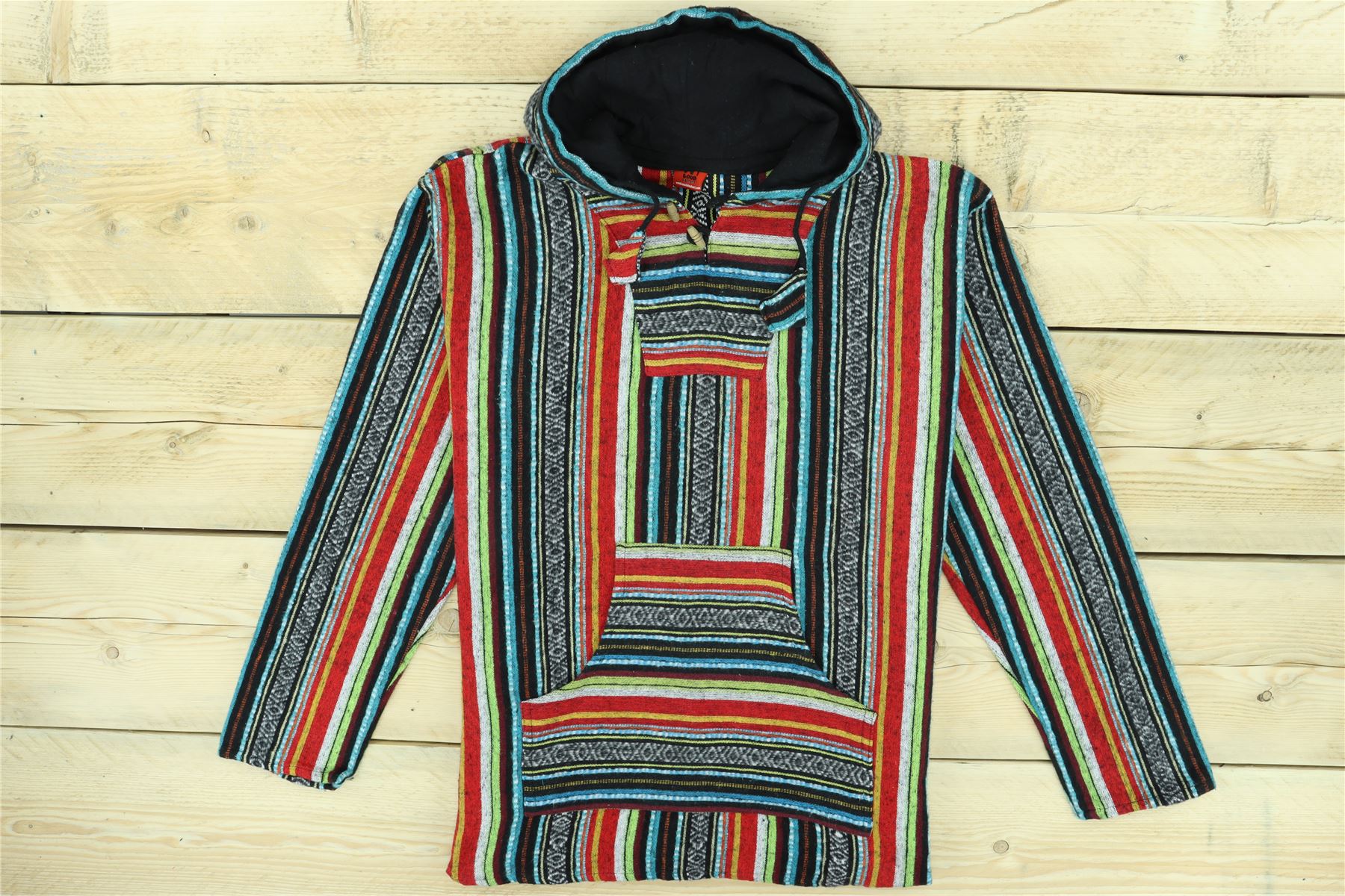 BRUSHED Cotton good Baja Hoodie - MEXICAN DIAMOND