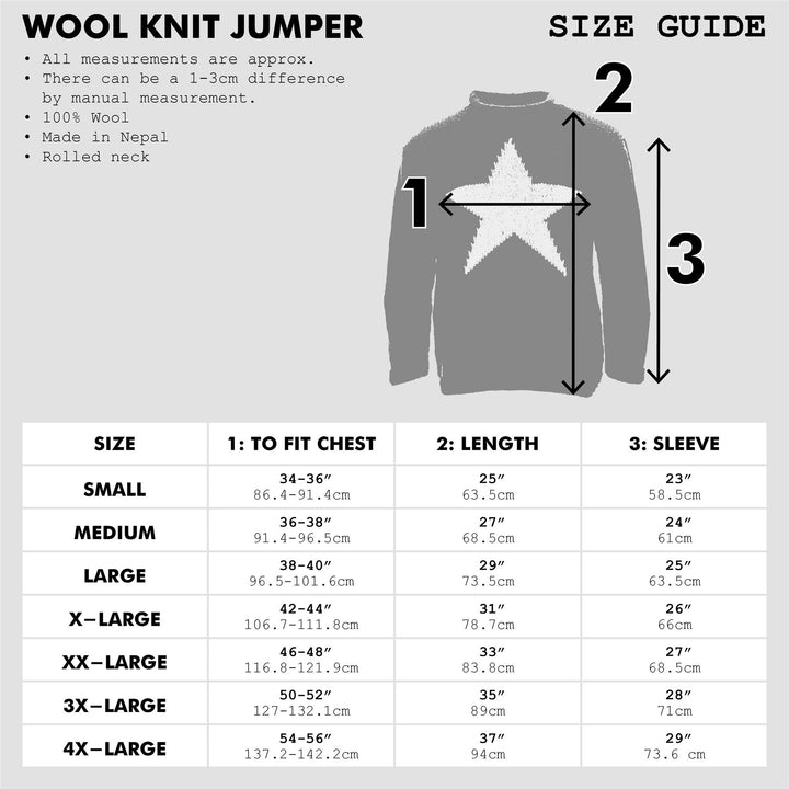 Hand Knitted Wool Jumper - Plain Grey