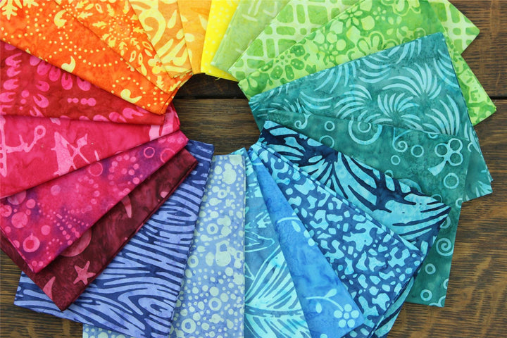 Jolly Bar - 40 pieces of 10" x 5" Cotton Batik