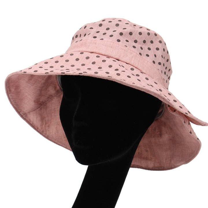 Spotty sun hat with shapeable brim