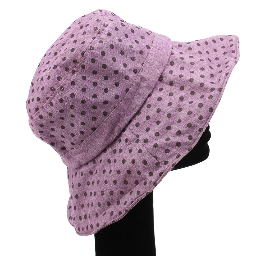 Spotty sun hat with shapeable brim