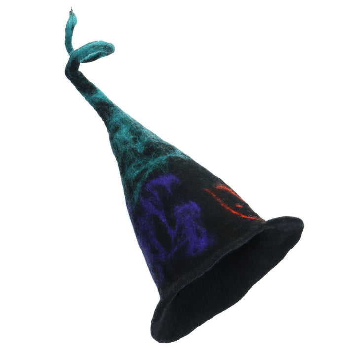 LoudElephant Handcrafted Wool Felt Hat from Nepal - Witch's Hat