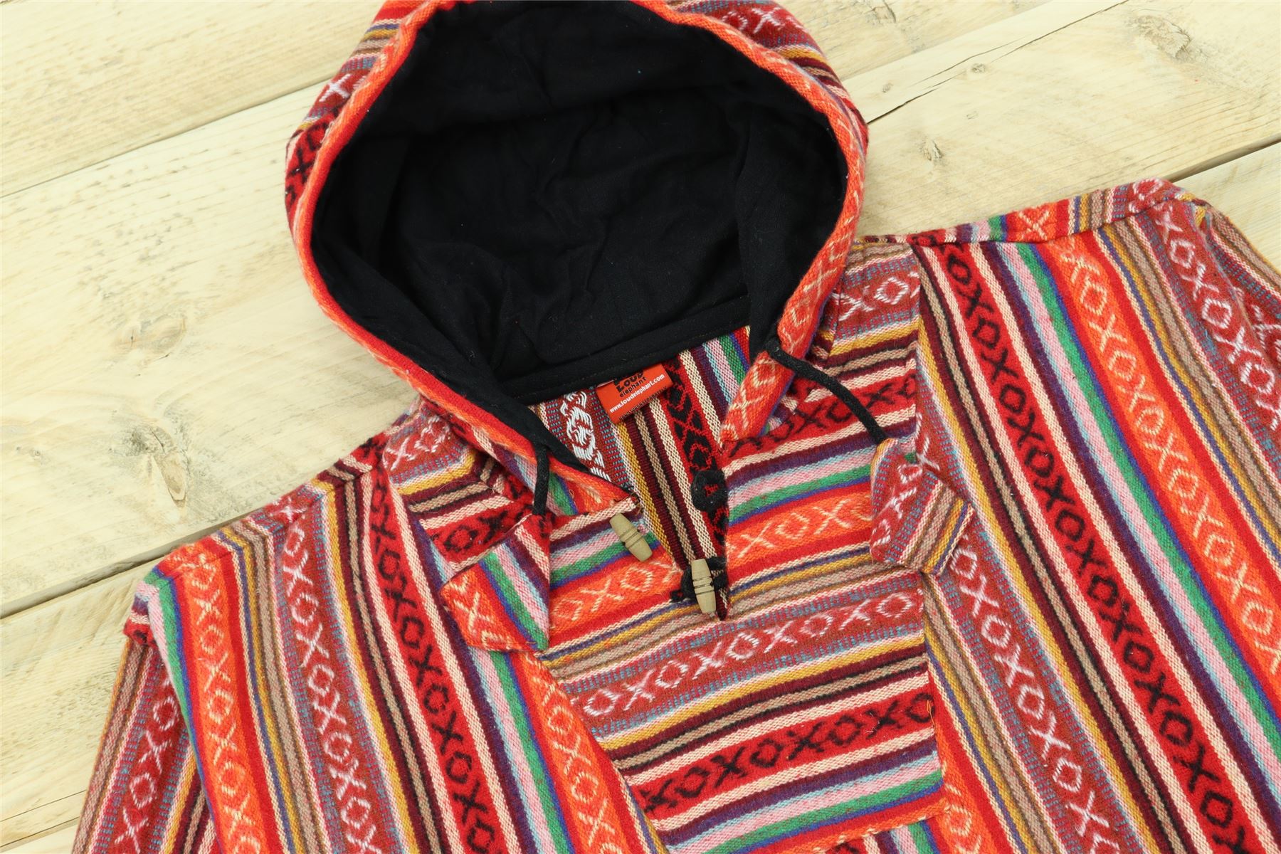 Brushed Cotton Baja Hoodie - outlet BLOOD ORANGE