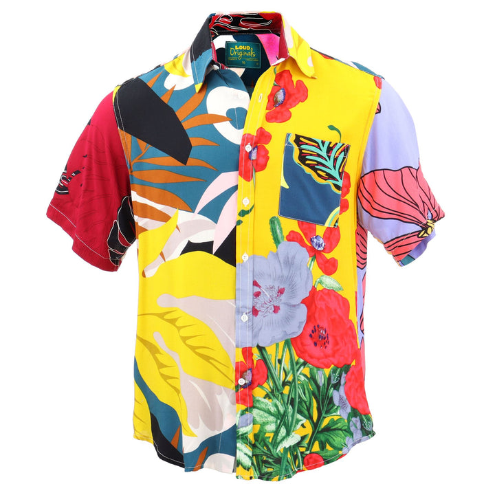 Regular Fit Short Sleeve Shirt - Random Bright Beach