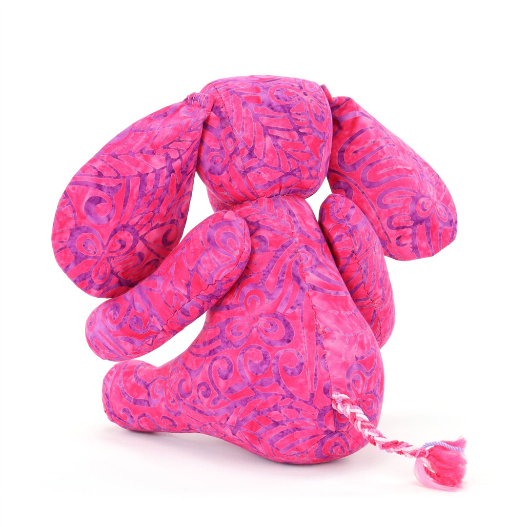 Batik Cotton Friendship Elephant - Pink Tribal