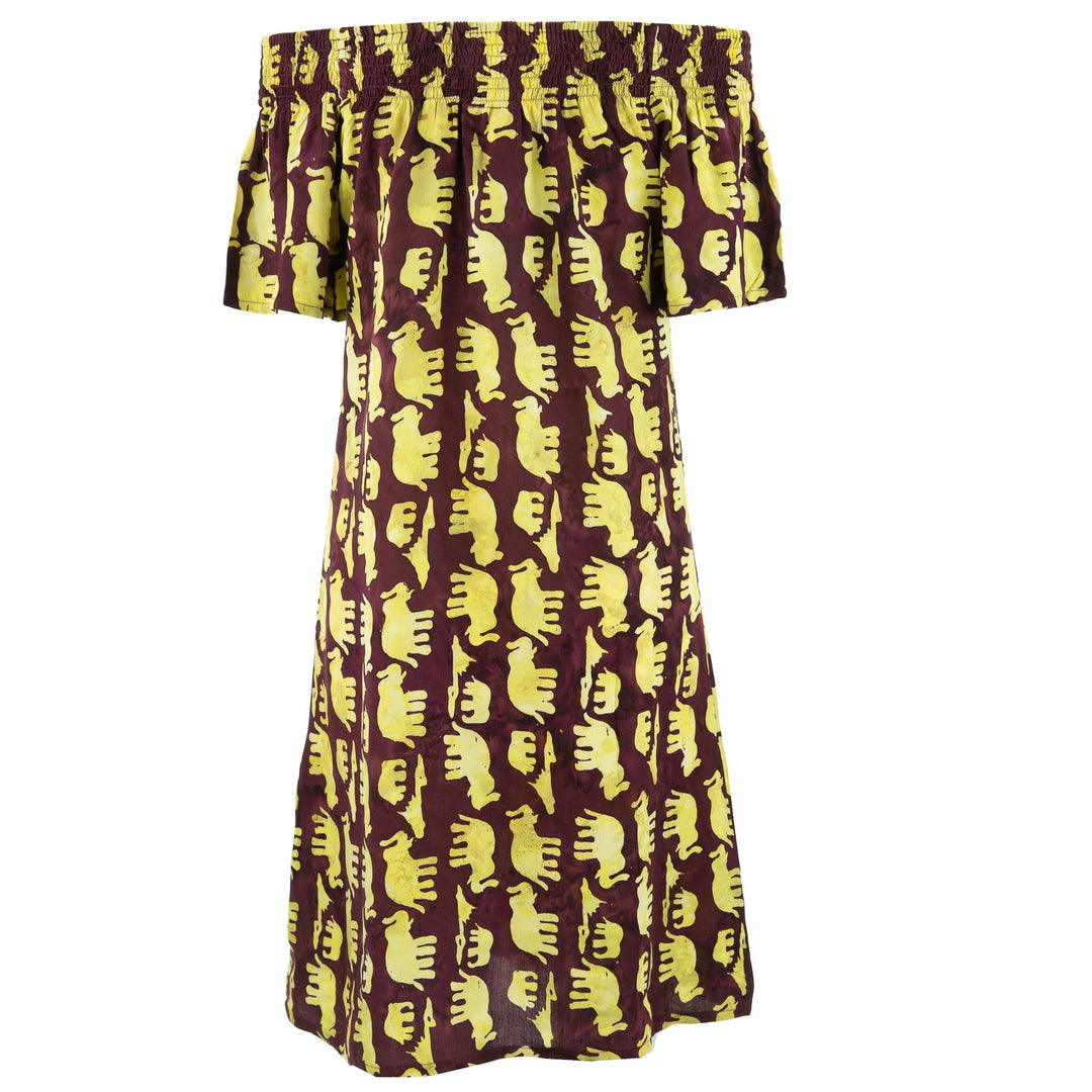 Shirred Comfy Dress - Elephant Parade