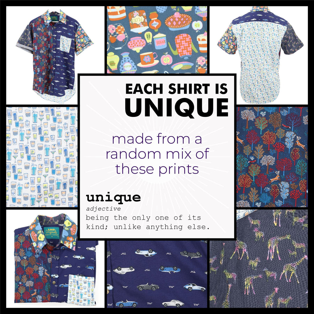 Regular Fit Short Sleeve Shirt - Random Ditzy