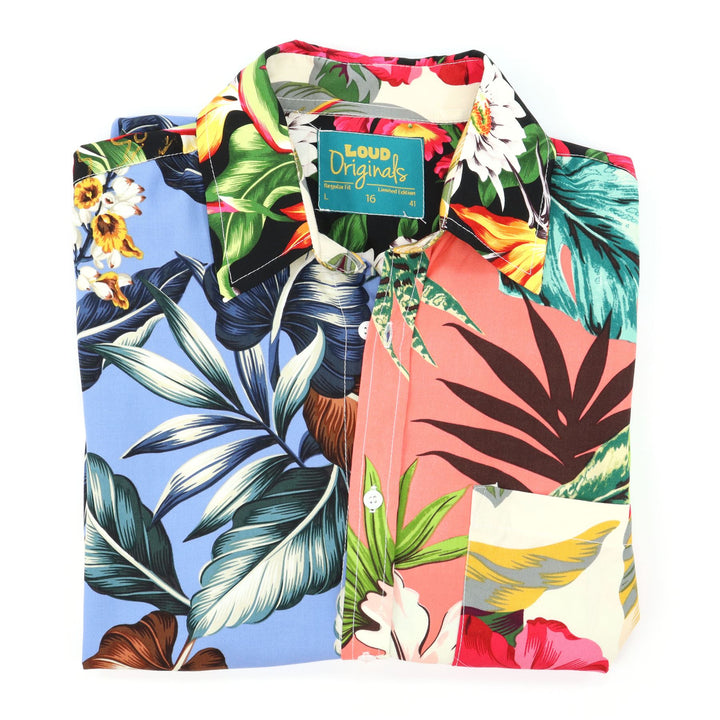 Regular Fit Short Sleeve Shirt - Random Tropical Floral