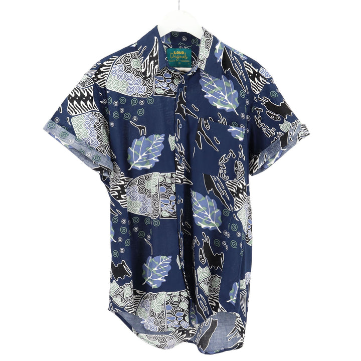 Regular Fit Short Sleeve Shirt - Blue Folk