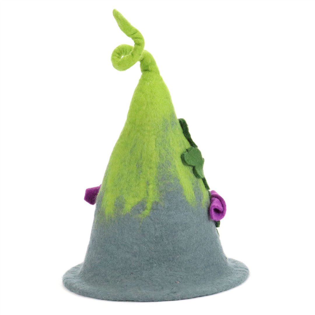 LoudElephant Handcrafted Wool Felt Hat from Nepal - Purple Woods