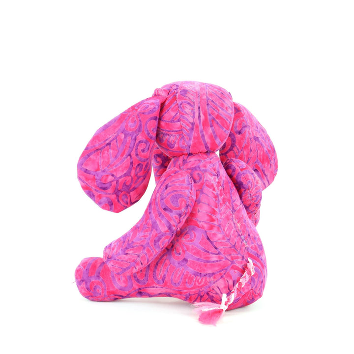 Batik Cotton Friendship Elephant - Pink Tribal