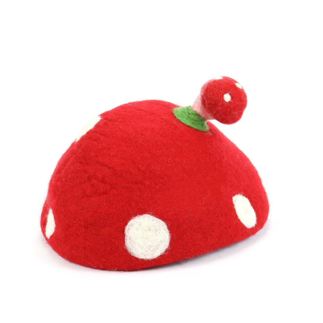 LoudElephant Handcrafted Wool Felt Hat from Nepal - Toadstool Beret