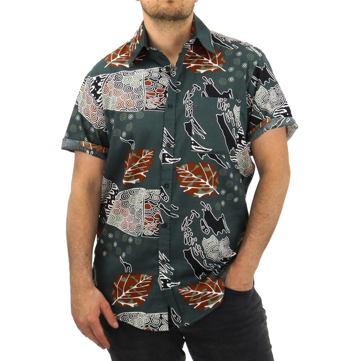 Regular Fit Short Sleeve Shirt - Autumn Folk