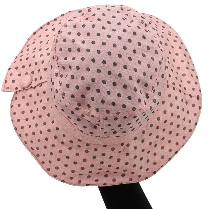 Spotty sun hat with shapeable brim