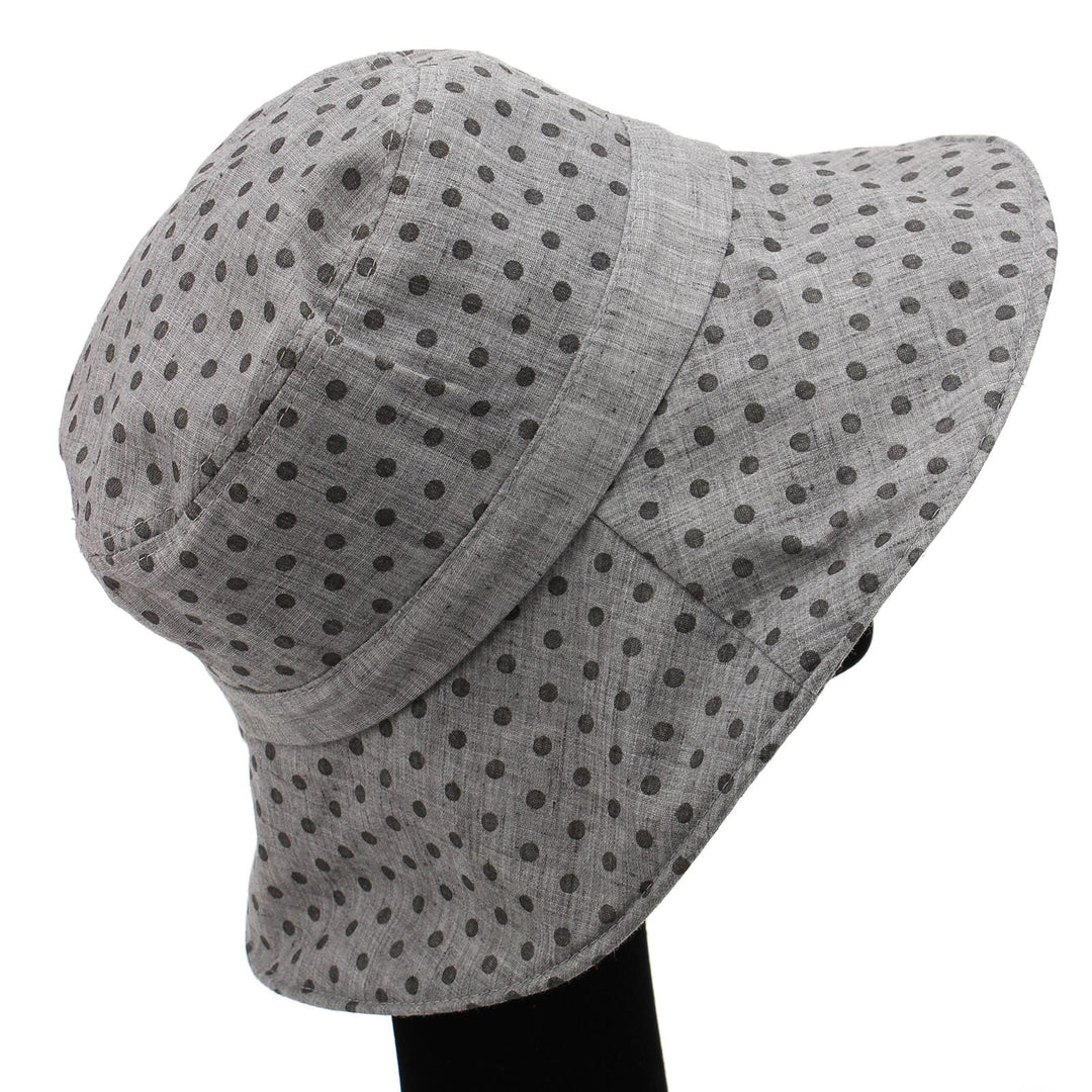 Spotty sun hat with shapeable brim