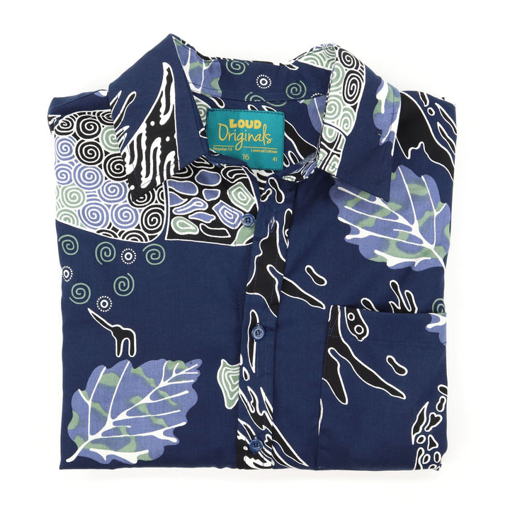 Regular Fit Short Sleeve Shirt - Blue Folk