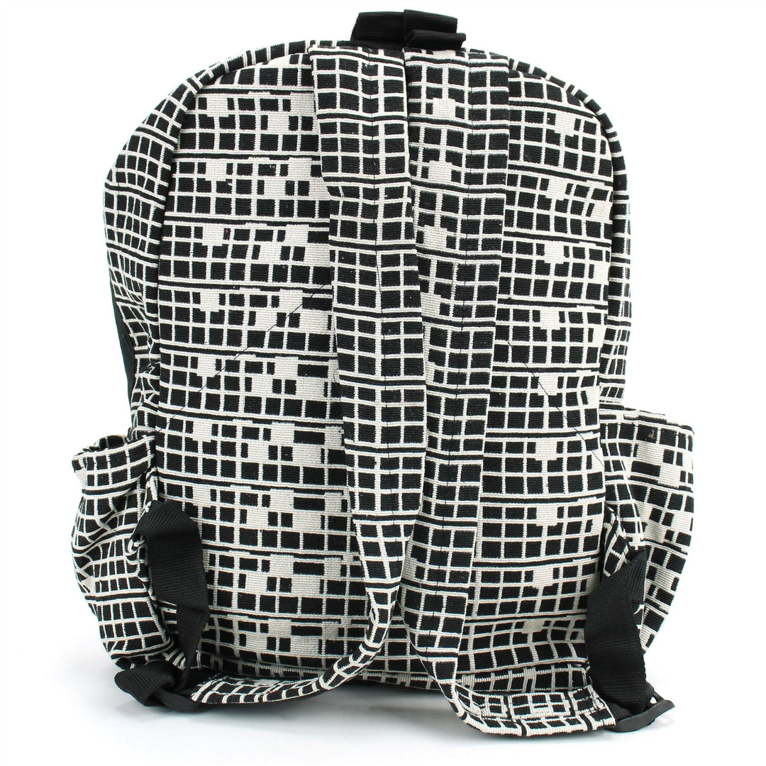 Himalayan Hemp Backpack - Black Grid