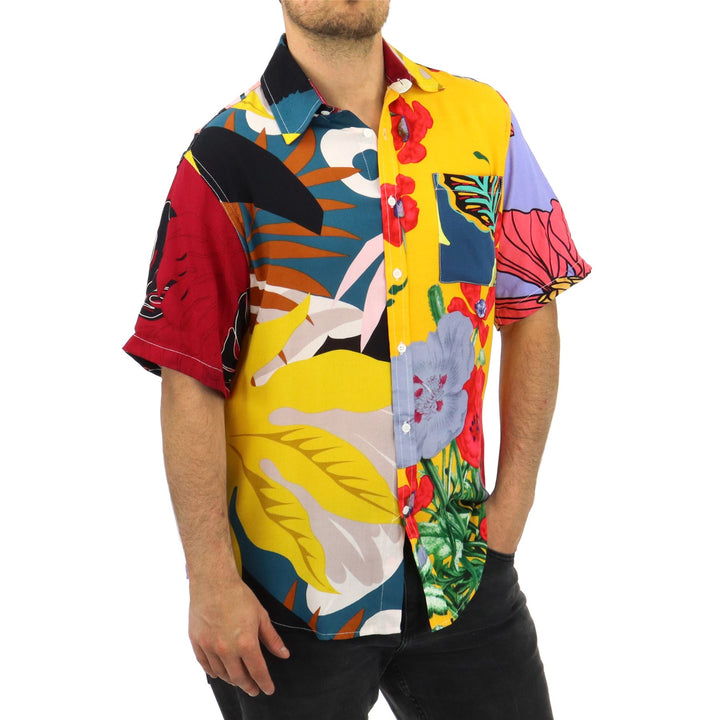 Regular Fit Short Sleeve Shirt - Random Bright Beach