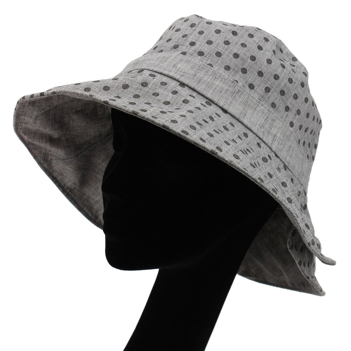 Spotty sun hat with shapeable brim