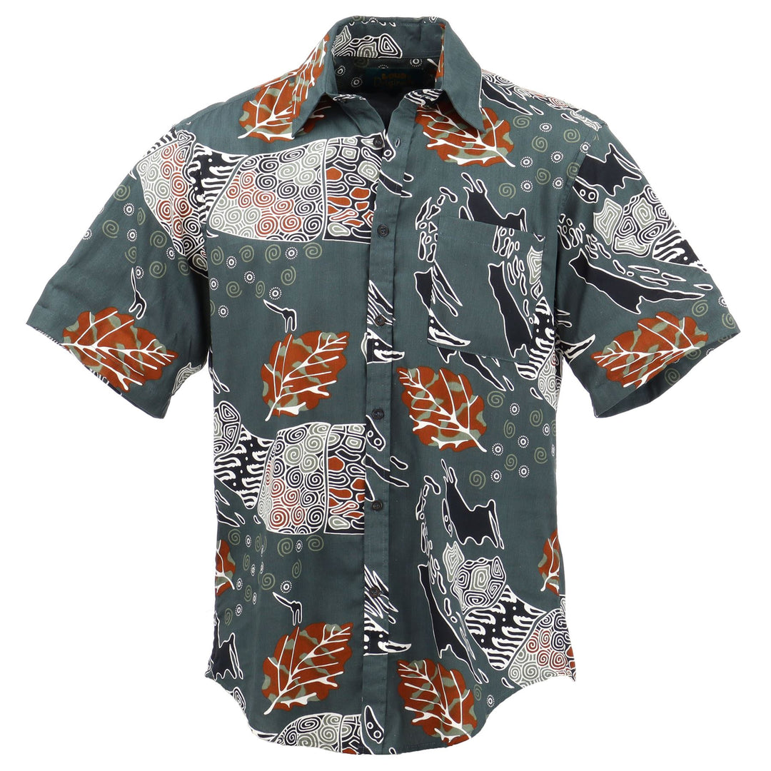 Regular Fit Short Sleeve Shirt - Autumn Folk