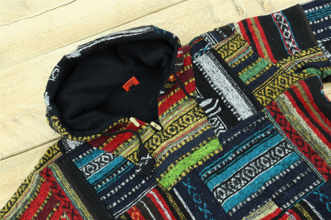 Brushed Gheri Cotton Baja Hoodie - Patch