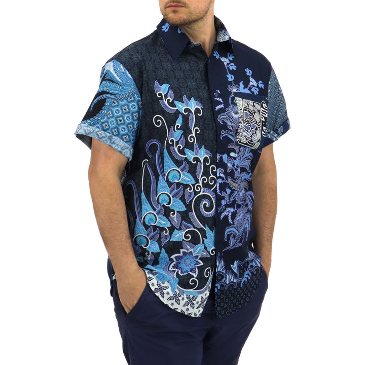 Regular Fit Short Sleeve Shirt - Random Blues