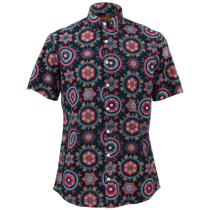 Tailored Fit Short Sleeve Shirt - Fractal