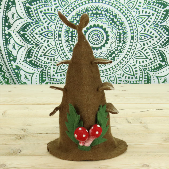 LoudElephant Handcrafted Wool Felt Hat from Nepal - The Tree