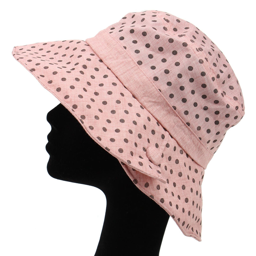 Spotty sun hat with shapeable brim