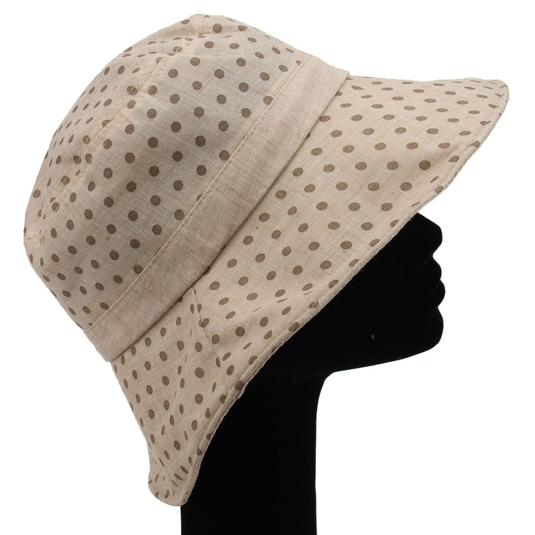 Spotty sun hat with shapeable brim