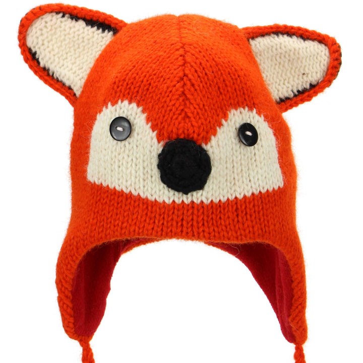 Wool Animal Hat - Fox