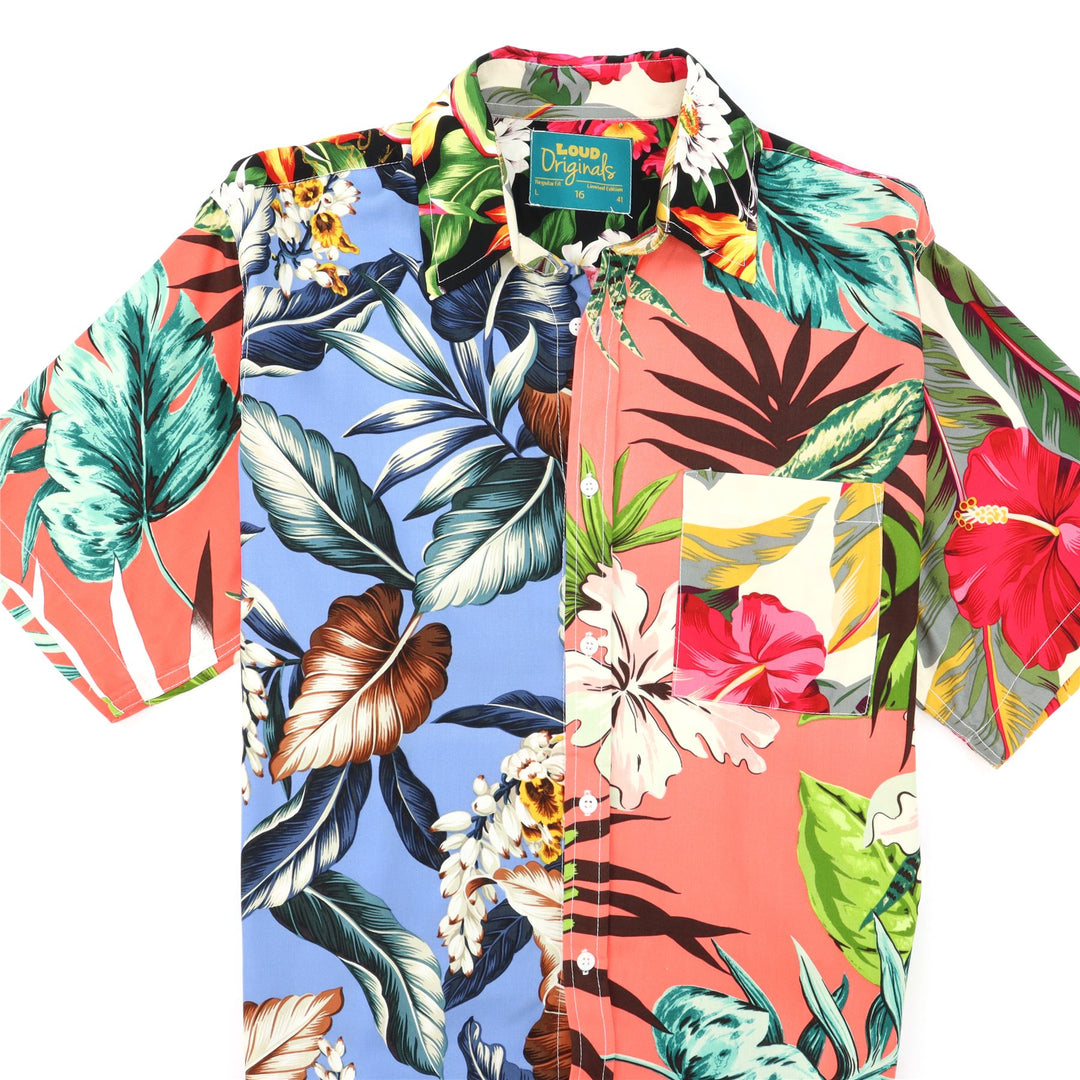 Regular Fit Short Sleeve Shirt - Random Tropical Floral