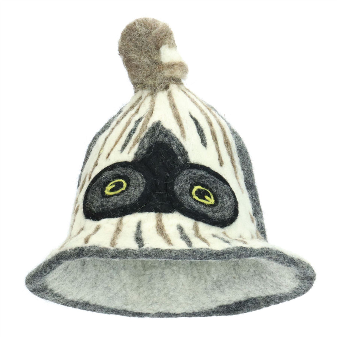 LoudElephant Handcrafted Wool Felt Hat from Nepal - Owl 2