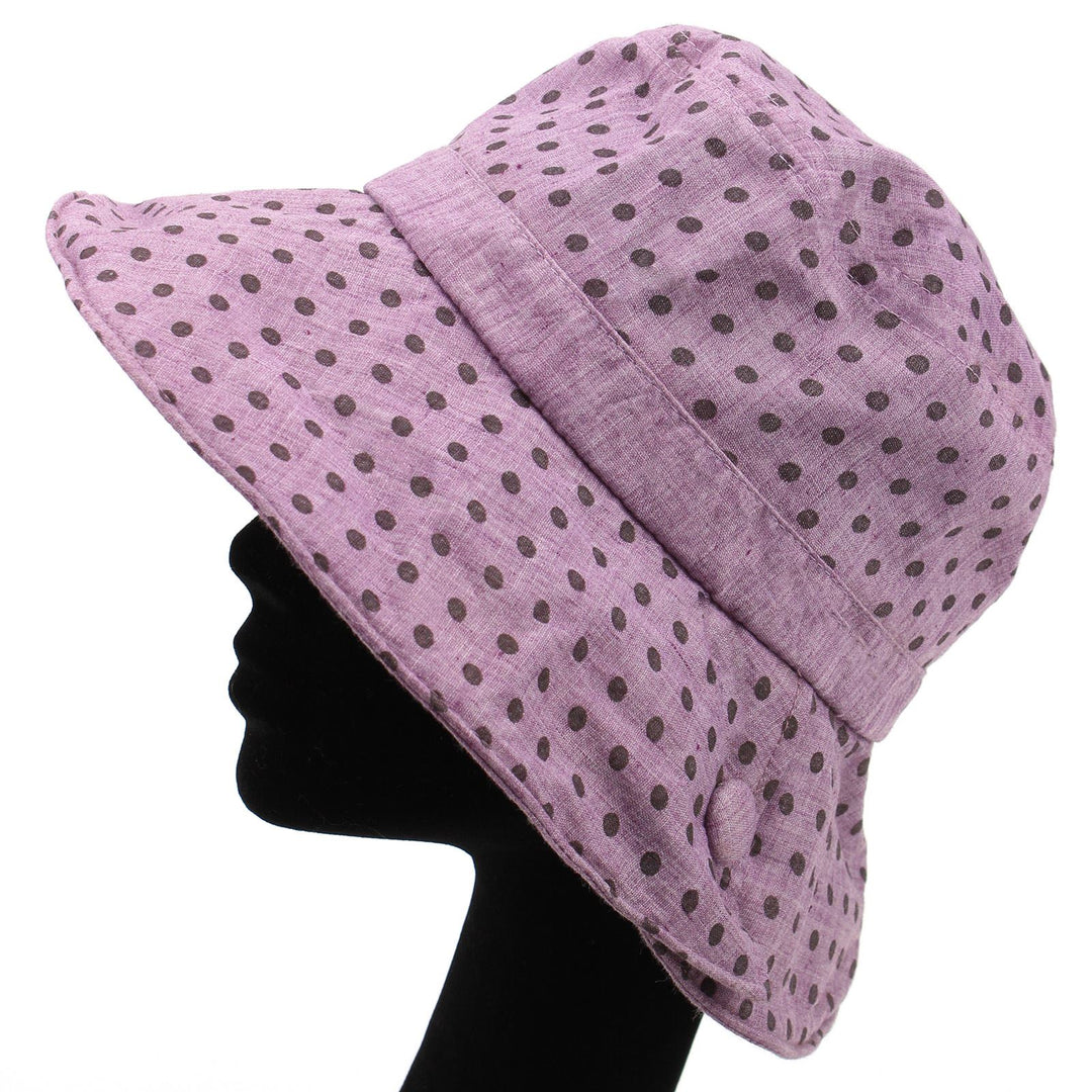 Spotty sun hat with shapeable brim