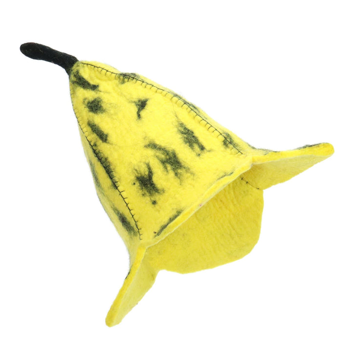 LoudElephant Handcrafted Wool Felt Hat from Nepal - Banana