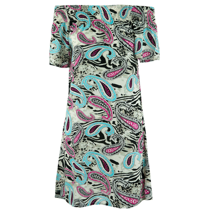 Shirred Comfy Dress - Savannah Paisley