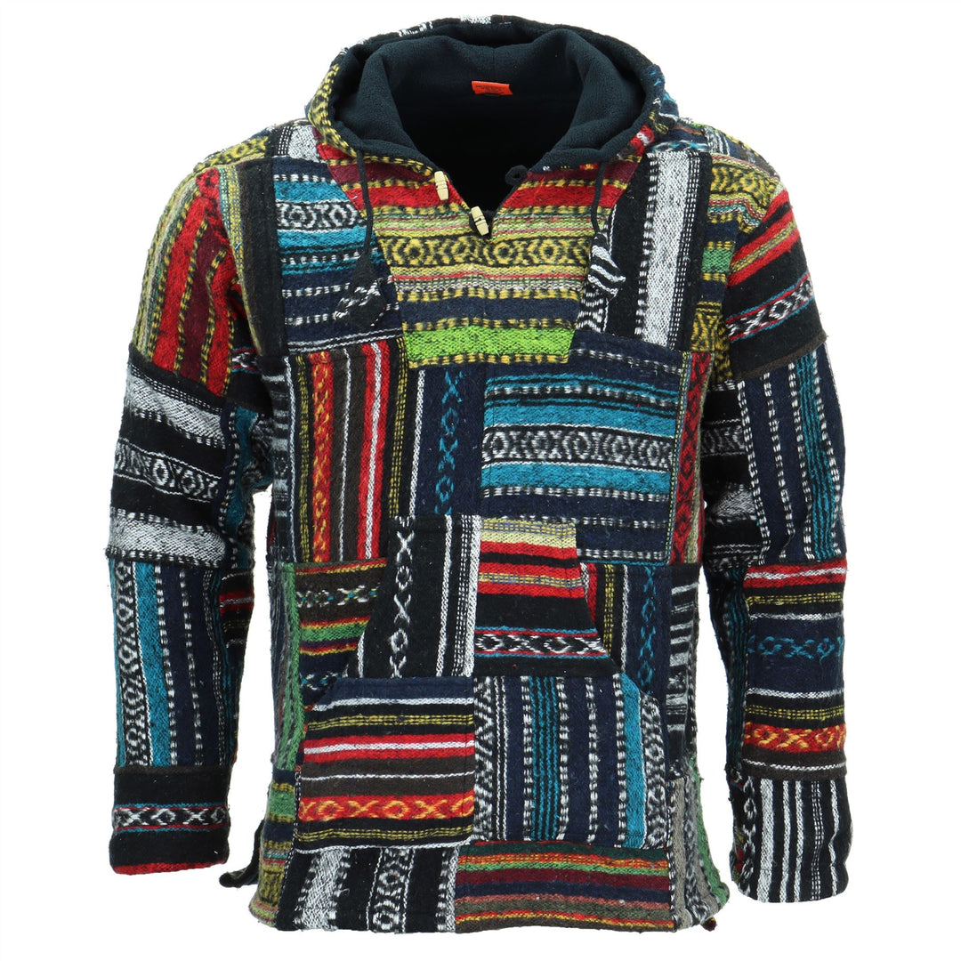 Brushed Gheri Cotton Baja Hoodie - Patch