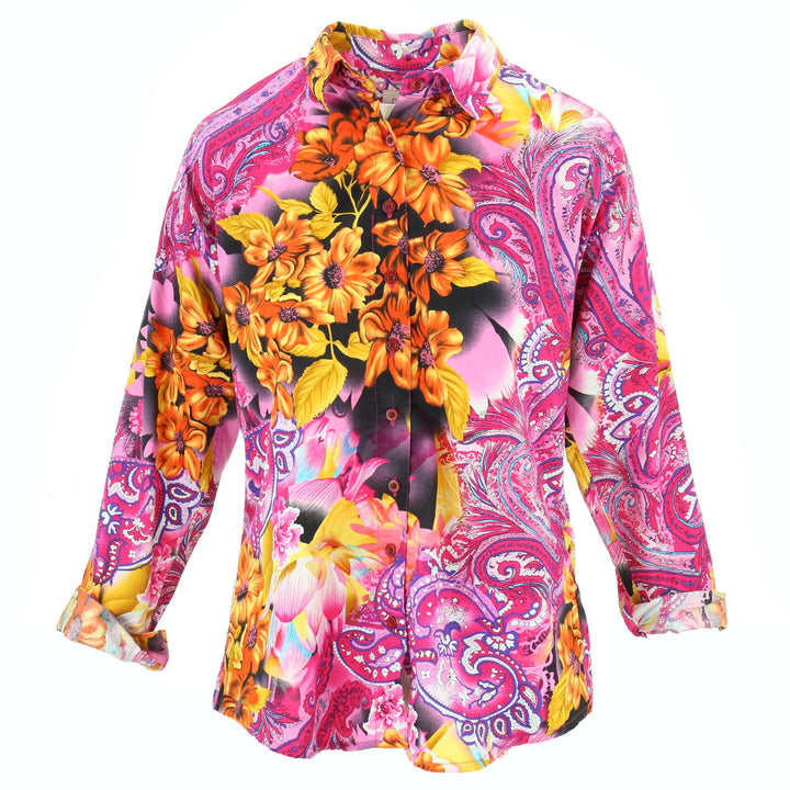 Classic Women's Shirt - Paisley Floral Fantasy