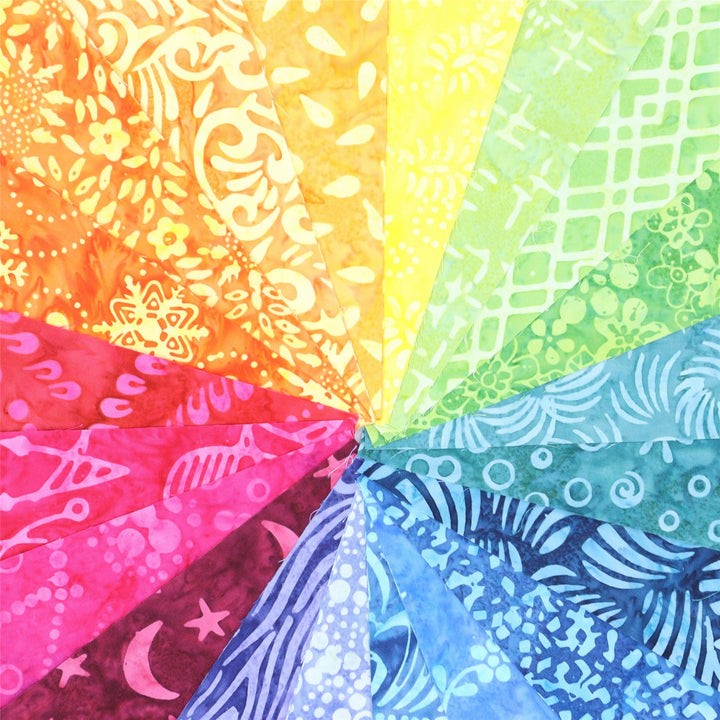 Jolly Bar - 40 pieces of 10" x 5" Cotton Batik