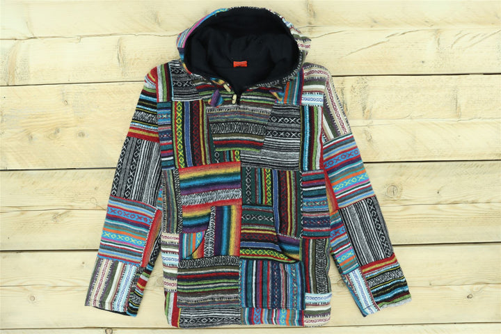 Brushed Gheri Cotton Baja Hoodie - Patch Brush